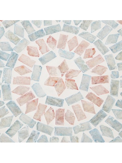 Tray Alexandra House Living Multicolour Rattan Mother of pearl Circular 40 x 5 x 33 cm