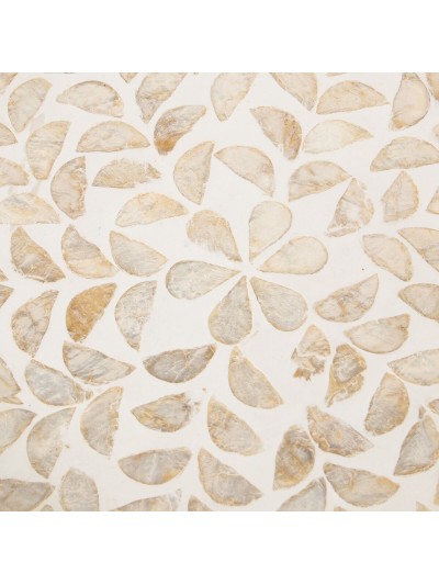 Bandeja Alexandra House Living Multicolor Ratán Nácar Redonda 40 x 5 x 33 cm