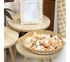 Tray Alexandra House Living Multicolour Rattan Mother of pearl Circular 40 x 5 x 33 cm