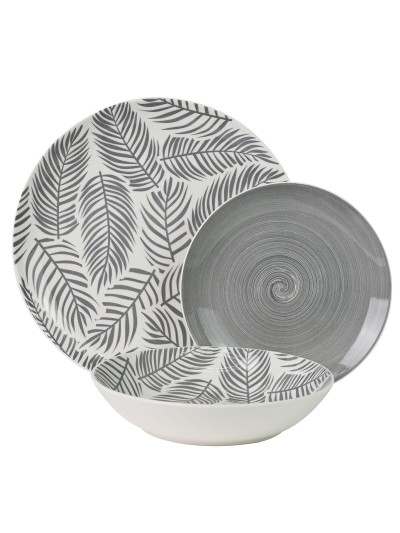 Assiettes Alexandra House Living Gris Porcelaine 27 x 1 x 27 cm