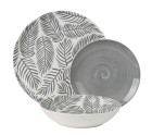 Vajilla Alexandra House Living Gris Porcelana 27 x 1 x 27 cm