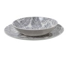 Assiettes Alexandra House Living Gris Porcelaine 27 x 1 x 27 cm
