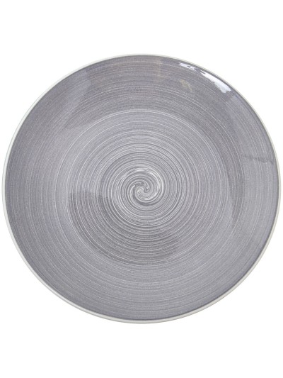 Vajilla Alexandra House Living Gris Porcelana 27 x 1 x 27 cm