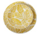 Tableware Alexandra House Living Yellow Porcelain 27 x 1 x 27 cm