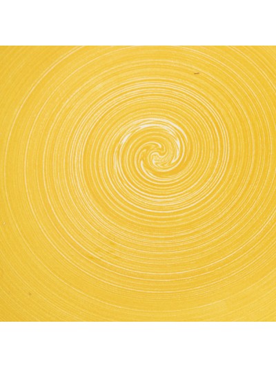 Vajilla Alexandra House Living Amarillo Porcelana 27 x 1 x 27 cm