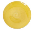 Vajilla Alexandra House Living Amarillo Porcelana 27 x 1 x 27 cm