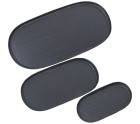 Juego de Bandejas Alexandra House Living Negro Metal Aluminio 40 x 20 cm 30 x 15 cm 21 x 11 cm 3 Piezas
