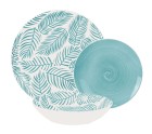 Assiettes Alexandra House Living Bleu Porcelaine 27 x 1 x 27 cm