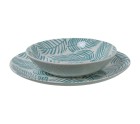 Assiettes Alexandra House Living Bleu Porcelaine 27 x 1 x 27 cm