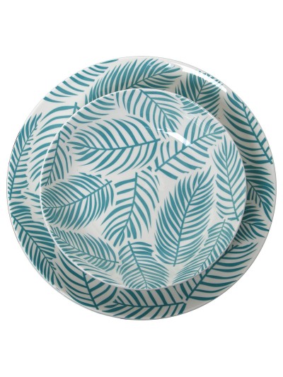 Assiettes Alexandra House Living Bleu Porcelaine 27 x 1 x 27 cm