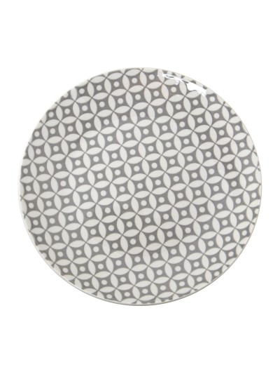 Assiettes Alexandra House Living Gris Porcelaine 27 x 1 x 27 cm