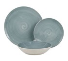 Assiettes Alexandra House Living Bleu Porcelaine 27 x 1 x 27 cm