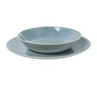 Assiettes Alexandra House Living Bleu Porcelaine 27 x 1 x 27 cm