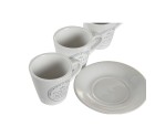 Set of Mugs with Saucers DKD Home Decor (Refurbished A)
