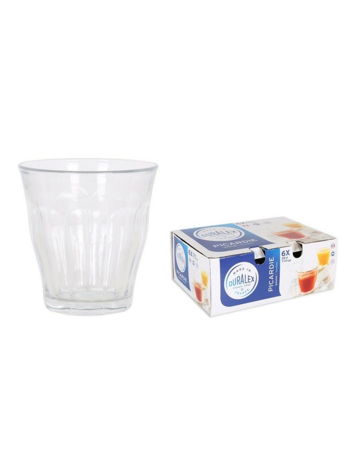 Set de Vasos Duralex 1026AB06/6 Transparente Cristal 200 ml (6 Unidades) (Reacondicionado A)