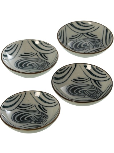 Set de Bols Alexandra House Living 09606 Blanc Céramique 8,3 X 2,5 cm (4 Unités)