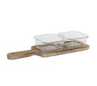 Bandeja de Aperitivos Home ESPRIT Natural 320 ml 36 x 11 x 6 cm