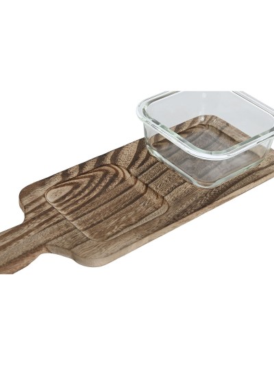 Bandeja de Aperitivos Home ESPRIT Natural 320 ml 36 x 11 x 6 cm