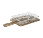 Bandeja de Aperitivos Home ESPRIT Natural 350 ml 39,5 x 20 x 5 cm