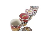Ensemble de 4 mugs Home ESPRIT Jaune Rouge Moderne Citron 380 ml (4 Unités)