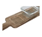 Bandeja de Aperitivos Home ESPRIT Natural 140 ml 43 x 10 x 5,5 cm