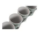 Ensemble de 4 mugs Home ESPRIT Vert Grès 360 ml 9,5 x 13 x 9,2 cm Mandala