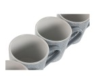Juego de 4 Tazas Mug Home ESPRIT Azul Gres 340 ml 13 x 9,5 x 9,2 cm Mandala
