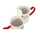 Ensemble de 2 mugs Home ESPRIT Love Blanc Rouge Chats