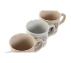 Tasse mug Home ESPRIT Blanc Beige Traditionnel Arbre de vie 330 ml (4 Unités)