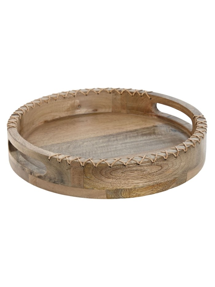 Snack tray Home ESPRIT Natural Colonial 30 x 30 x 5 cm