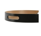 Bandeja de Aperitivos Home ESPRIT Negro Natural Moderno 30 x 30 x 5 cm