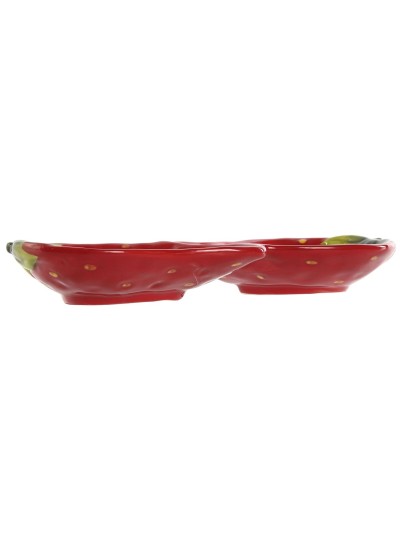 Bandeja de Aperitivos Home ESPRIT Rojo Moderno 26 x 12,5 x 3,5 cm