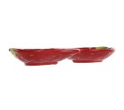 Snack tray Home ESPRIT Red Modern 26 x 12,5 x 3,5 cm