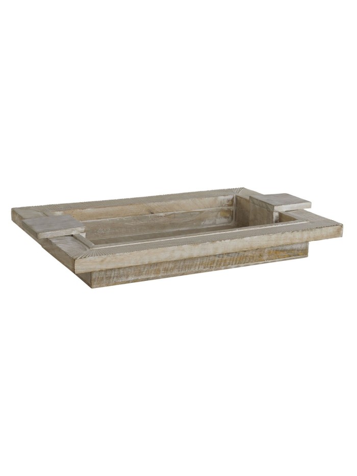 Bandeja de Aperitivos Home ESPRIT Blanco Moderno Decapé 48 X 30,5 X 7,5 cm