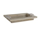 Bandeja de Aperitivos Home ESPRIT Blanco Moderno Decapé 48 X 30,5 X 7,5 cm