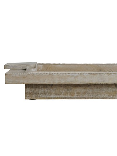 Bandeja de Aperitivos Home ESPRIT Blanco Moderno Decapé 48 X 30,5 X 7,5 cm