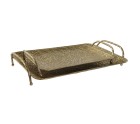 Set of trays Home ESPRIT Golden Modern 48,5 x 30 x 8 cm (2 Units)