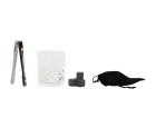 Set de Whisky Home ESPRIT Natural Bambú Cristal