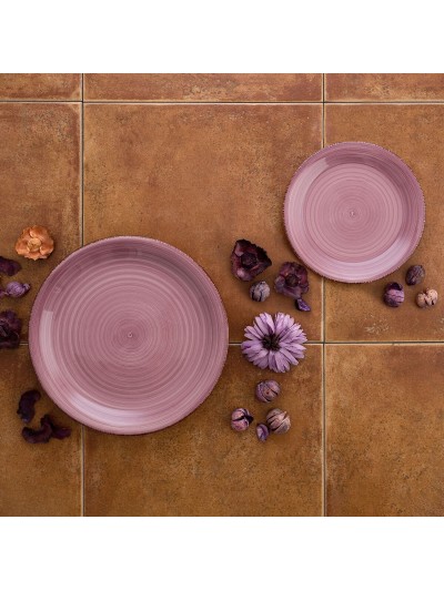 Tableware Quid Vita Peoni Pink Ceramic 18 Pieces
