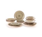 Tableware Quid Vita Natura Green Ceramic 18 Pieces