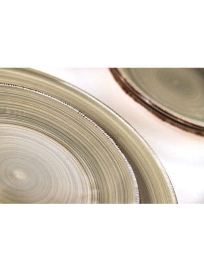 Tableware Quid Vita Natura Green Ceramic 18 Pieces