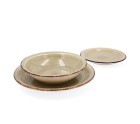 Tableware Quid Vita Natura Green Ceramic 18 Pieces
