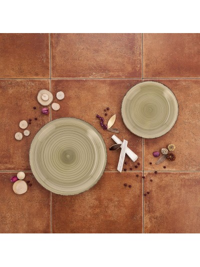Tableware Quid Vita Natura Green Ceramic 18 Pieces