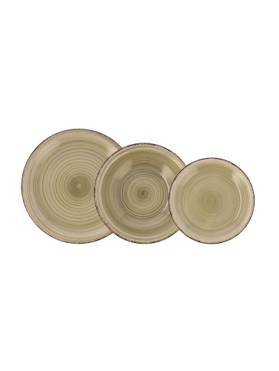Tableware Quid Vita Natura Green Ceramic 18 Pieces