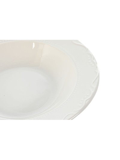 Set de Vajilla Home ESPRIT Blanco Porcelana 27 x 27 x 2 cm 18 Piezas