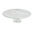 Plato Llano Home ESPRIT Transparente Cristal 26 x 26 x 8 cm