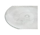 Plato Llano Home ESPRIT Transparente Cristal 26 x 26 x 8 cm