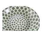 Set de Platos Home ESPRIT Blanco Verde Porcelana 20 x 20 x 4 cm