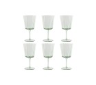 Set de Copas Home ESPRIT Verde Cristal 285 ml 8,4 x 8,4 x 16,4 cm (6 Unidades)