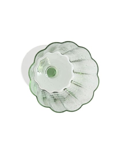 Set of cups Home ESPRIT Green Crystal 285 ml 8,4 x 8,4 x 16,4 cm (6 Units)